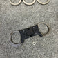 Ex Police Folding Hiatt Handcuffs Hinged Cuffs & Key Security Collectible