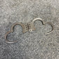 Ex Police Hiatt Folding Handcuffs With Key Security Collectible Memorabilia