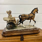Vintage Capodimonte A. Belcari Porcelain Coach Carriage Horse Couple Sculpture Statue