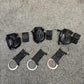 Ex Police Folding Hiatt Handcuffs Hinged Cuffs Pouch & Key Security Collectible