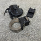 Ex Police Folding Hiatt Handcuffs Hinged Cuffs Pouch & Key Security Collectible