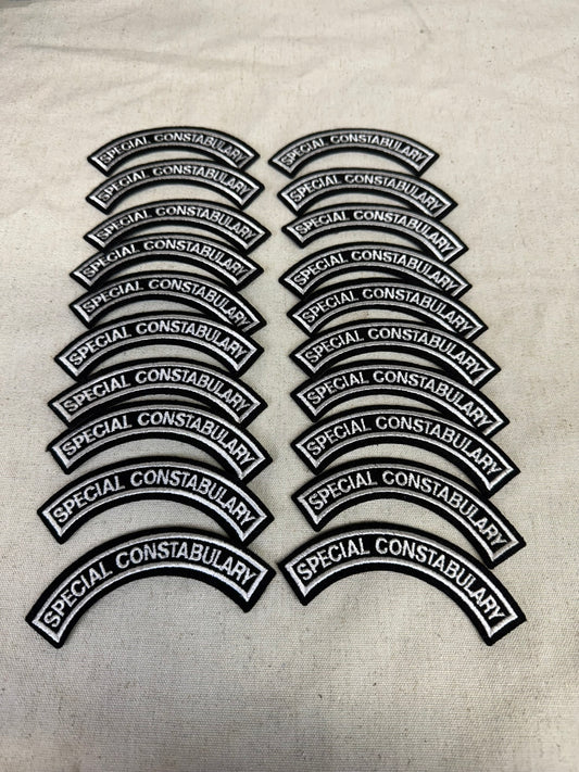 20x Ex Police Special Constabulary Embroidered Arm Patch Badge Unused Job Lot