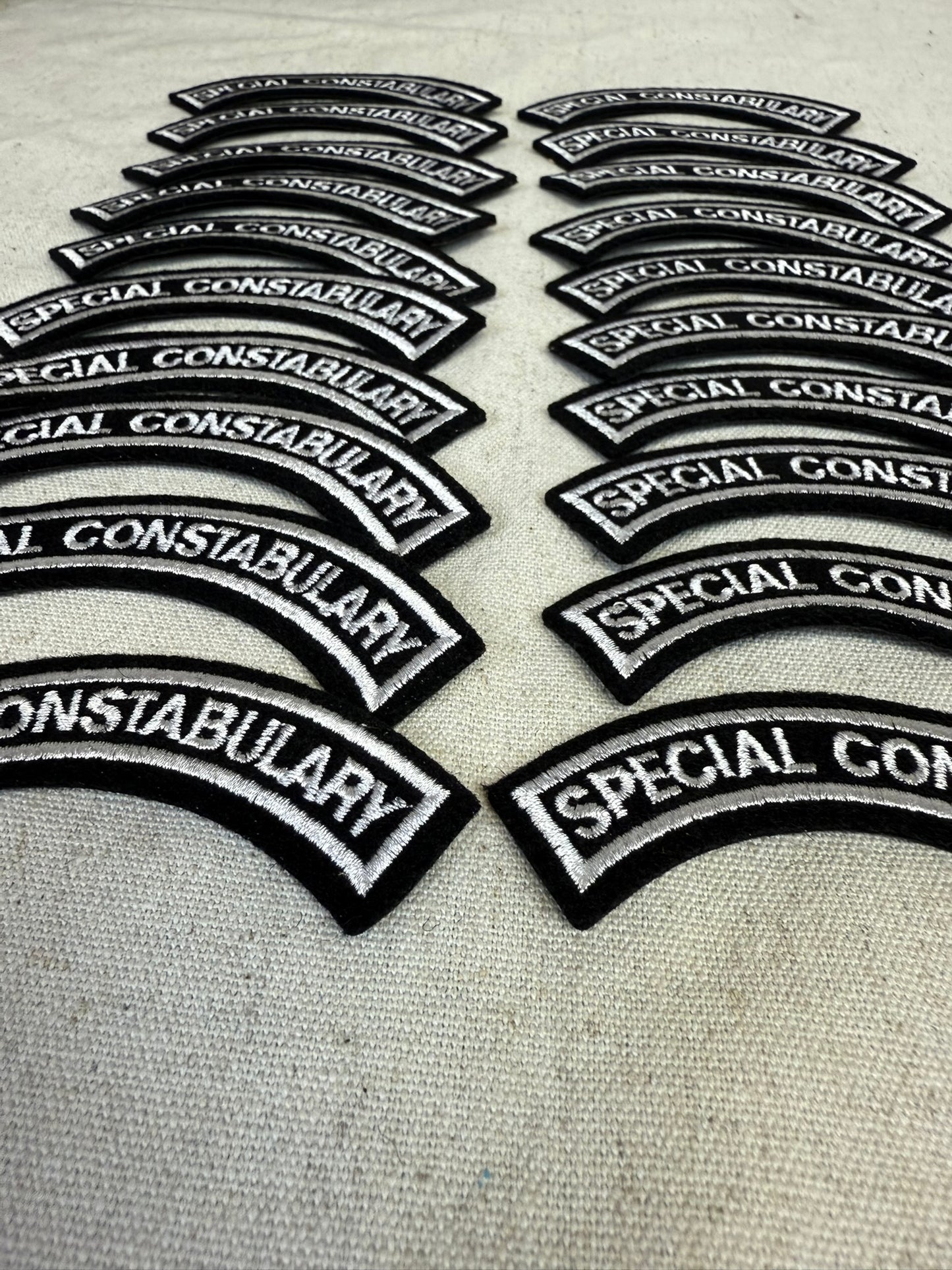 20x Ex Police Special Constabulary Embroidered Arm Patch Badge Unused Job Lot