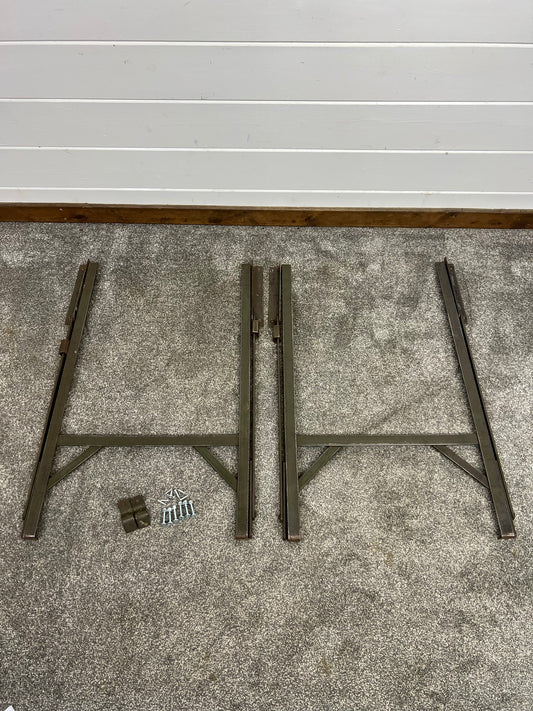 Metal Trestle Table Folding Legs Heavy Duty Reclaimed Industrial Rustic Table Legs