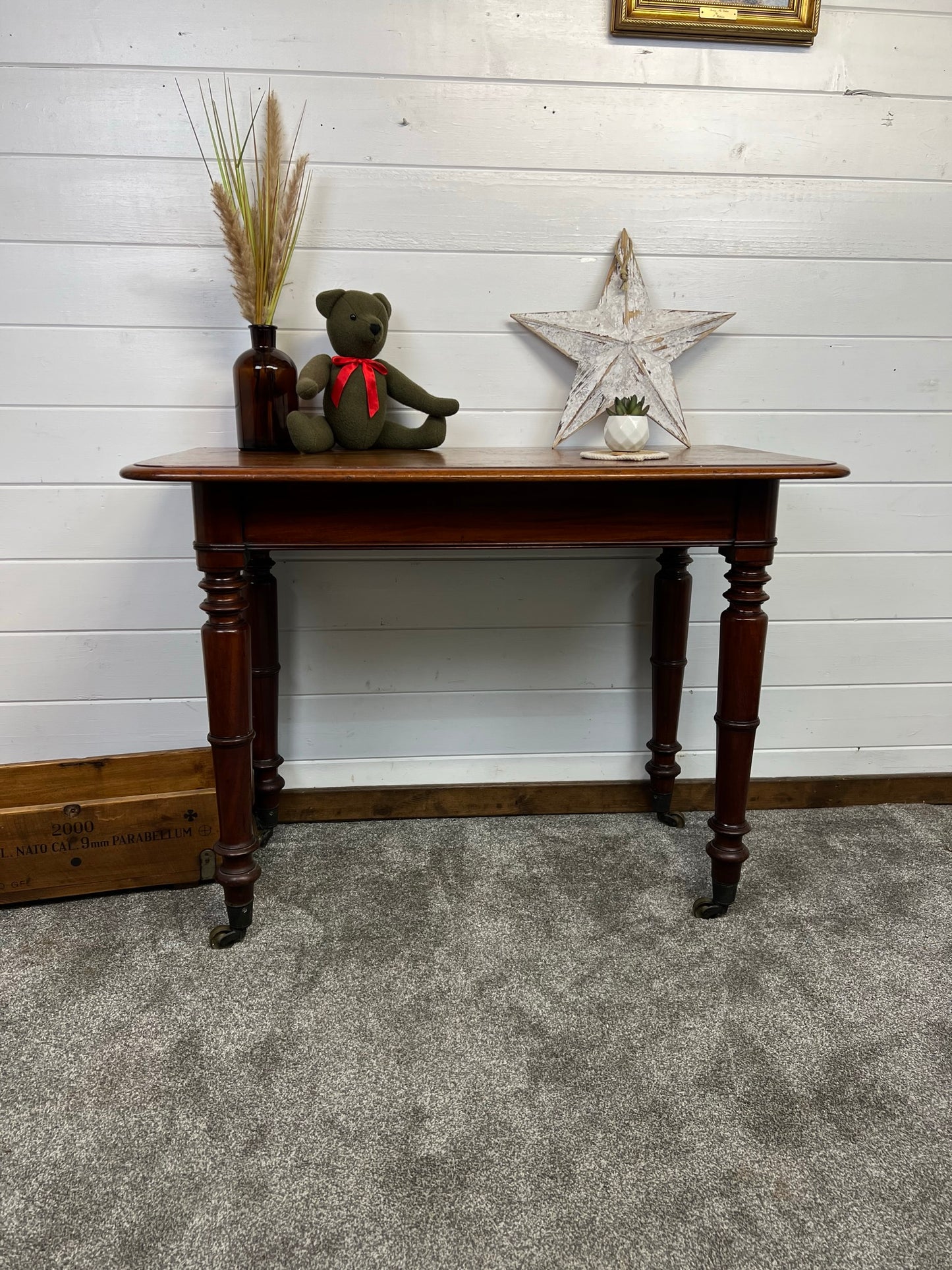 Vintage Hallway Console Table Side Table Country Home Mahogany