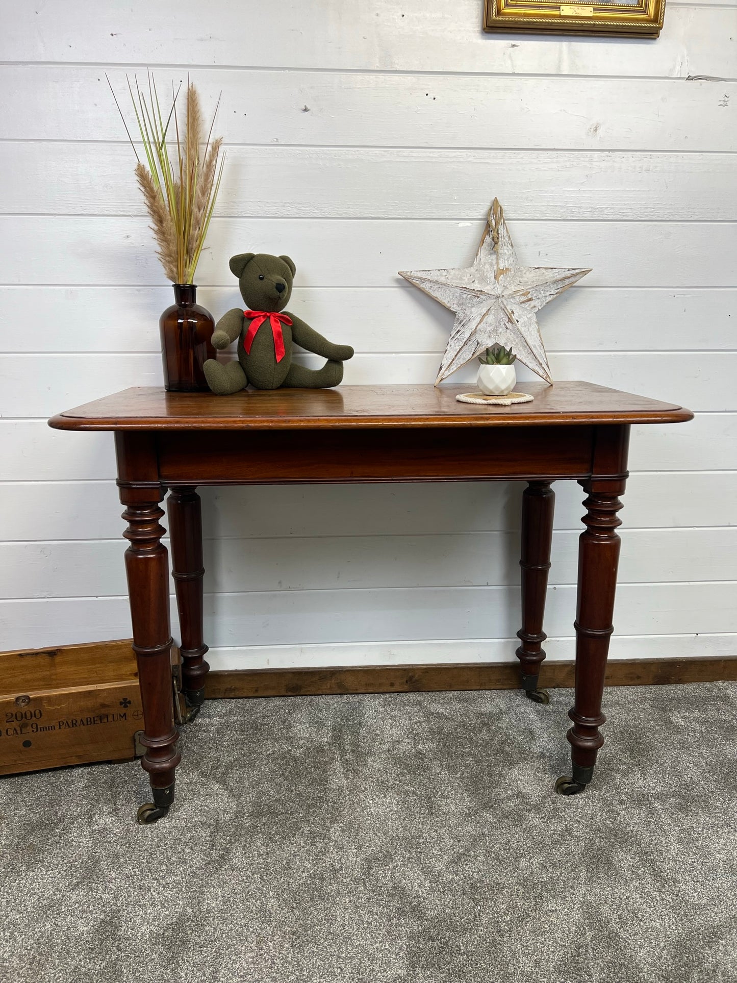 Vintage Hallway Console Table Side Table Country Home Mahogany