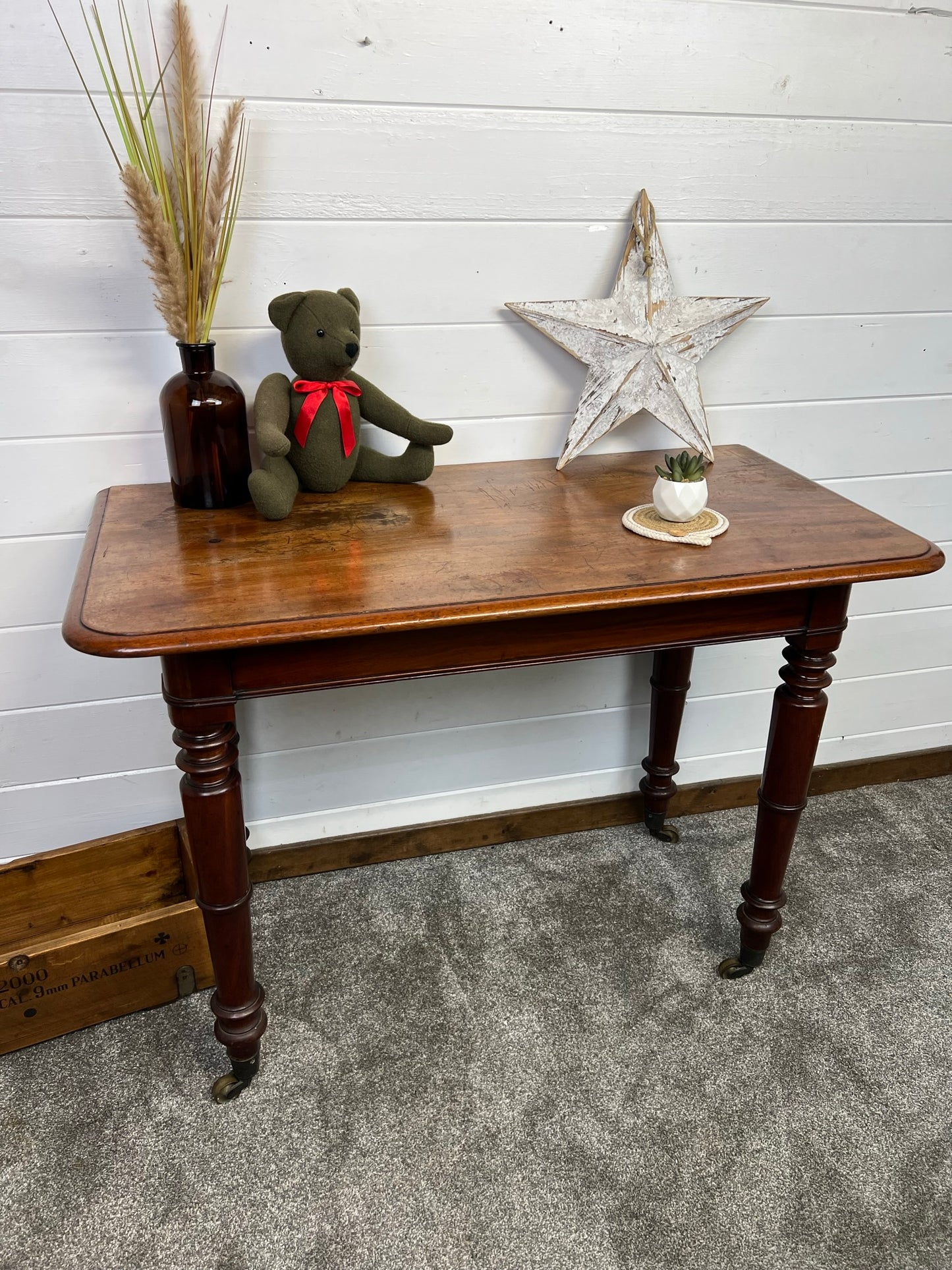 Vintage Hallway Console Table Side Table Country Home Mahogany