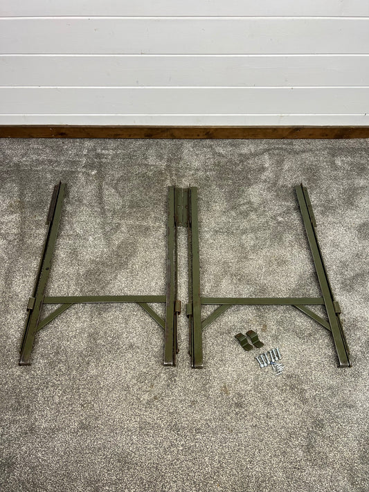 Metal Trestle Table Folding Legs Heavy Duty Reclaimed Industrial Rustic Table Legs