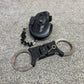 Ex Police Folding Hiatt Handcuffs Hinged Cuffs Pouch & Key Security Collectible