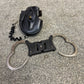 Ex Police Folding Hiatt Handcuffs Hinged Cuffs Pouch & Key Security Collectible