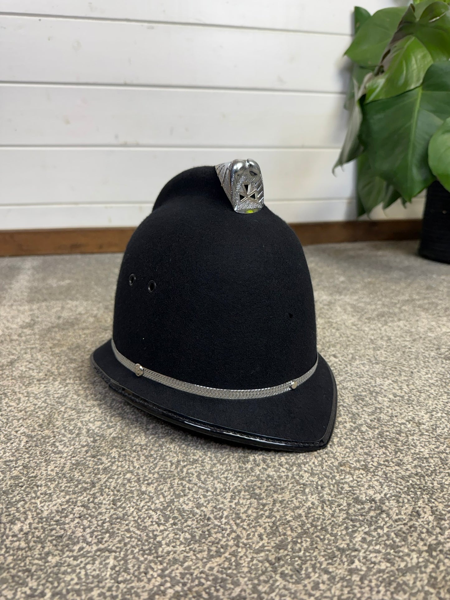 Ex British Police Bobby Helmet Custodian Hat 57cm Collectors Display Fancy Dress Costume