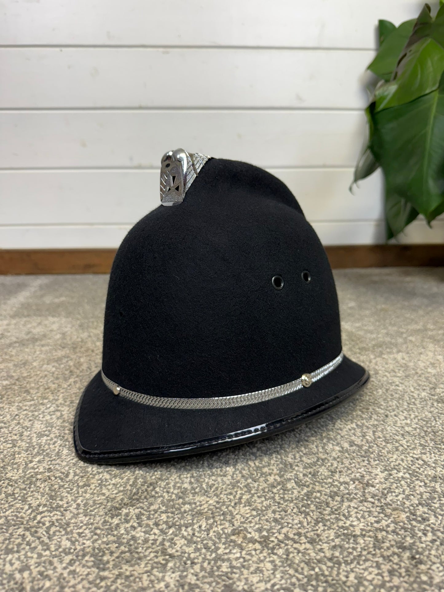 Ex British Police Bobby Helmet Custodian Hat 57cm Collectors Display Fancy Dress Costume