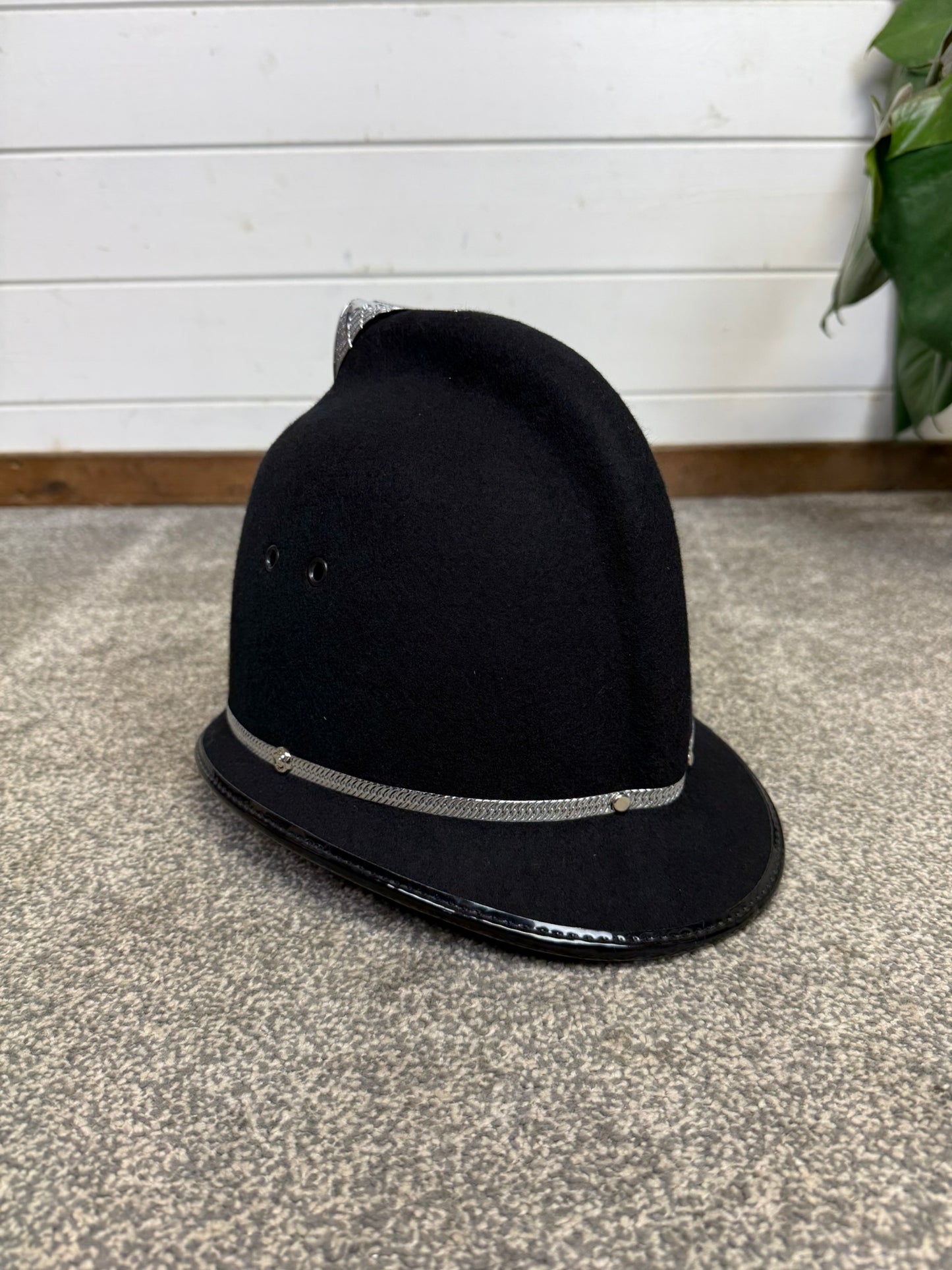 Ex British Police Bobby Helmet Custodian Hat 57cm Collectors Display Fancy Dress Costume