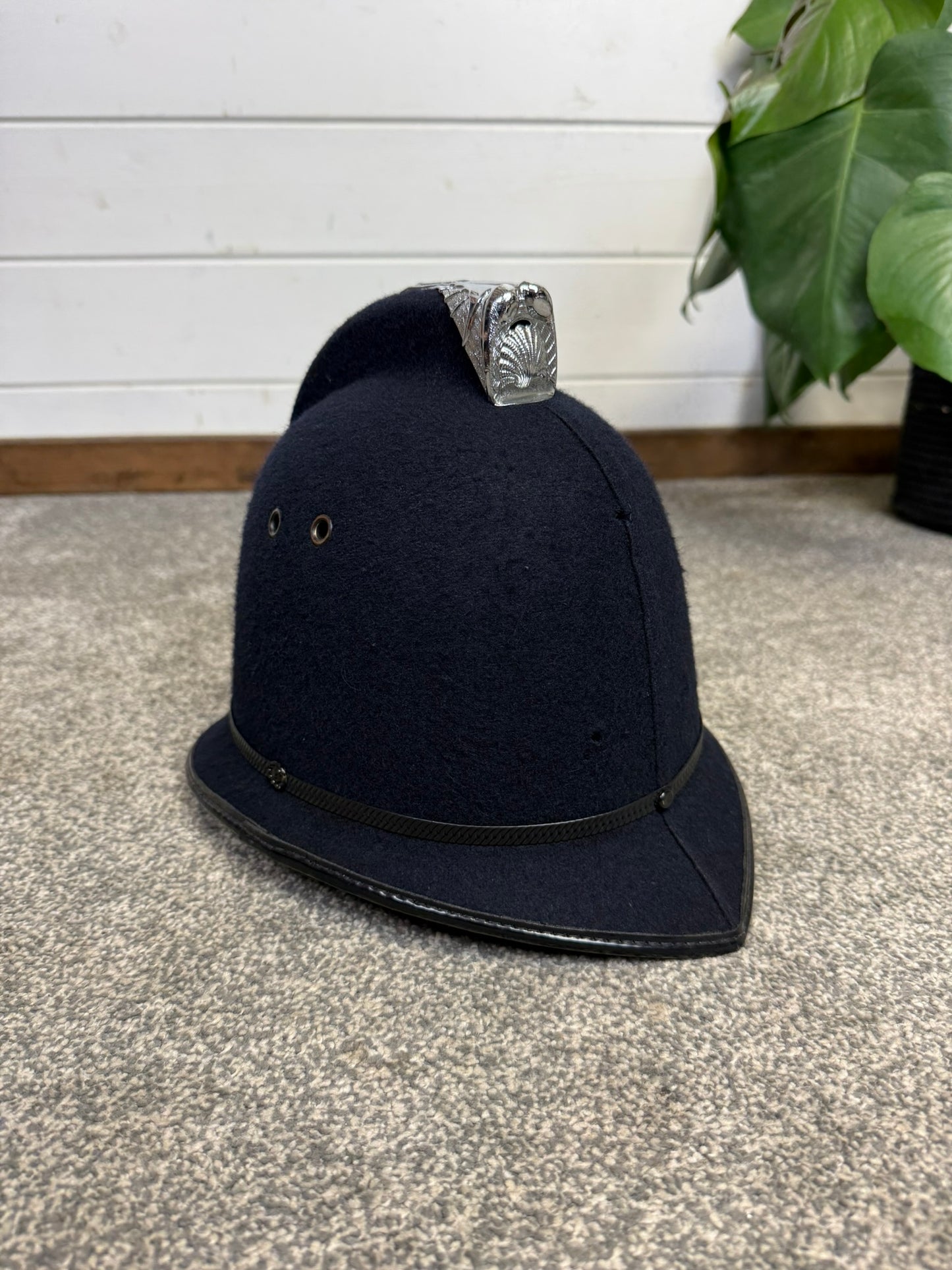 Ex British Police Bobby Helmet Custodian Hat 56cm Collectors Display Fancy Dress Costume