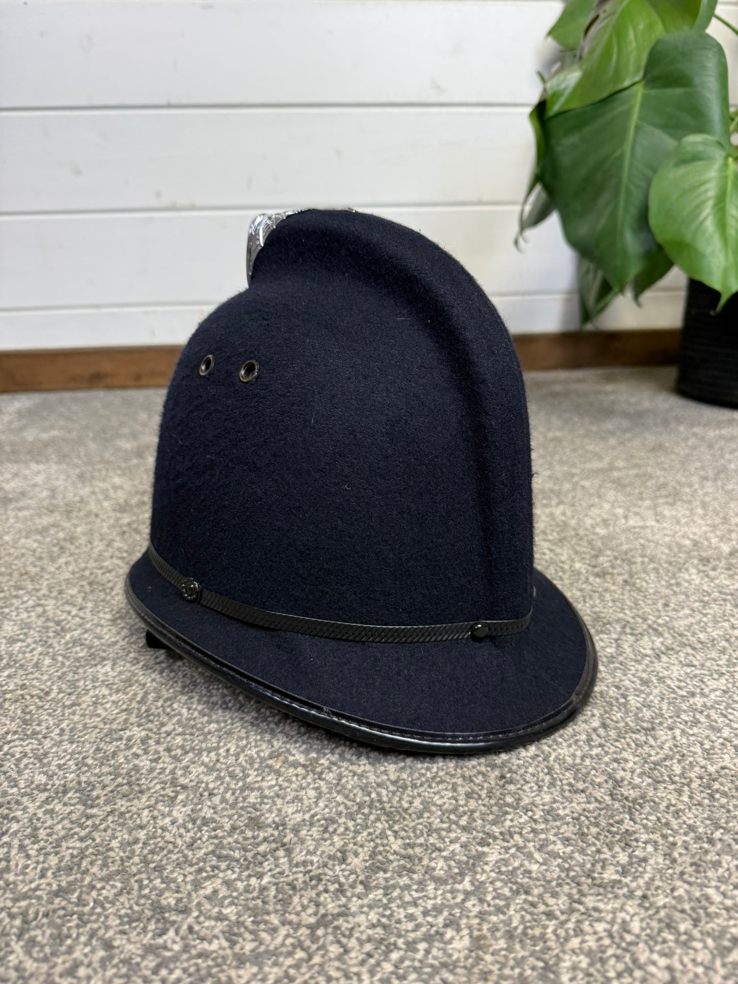 Ex British Police Bobby Helmet Custodian Hat 56cm Collectors Display Fancy Dress Costume