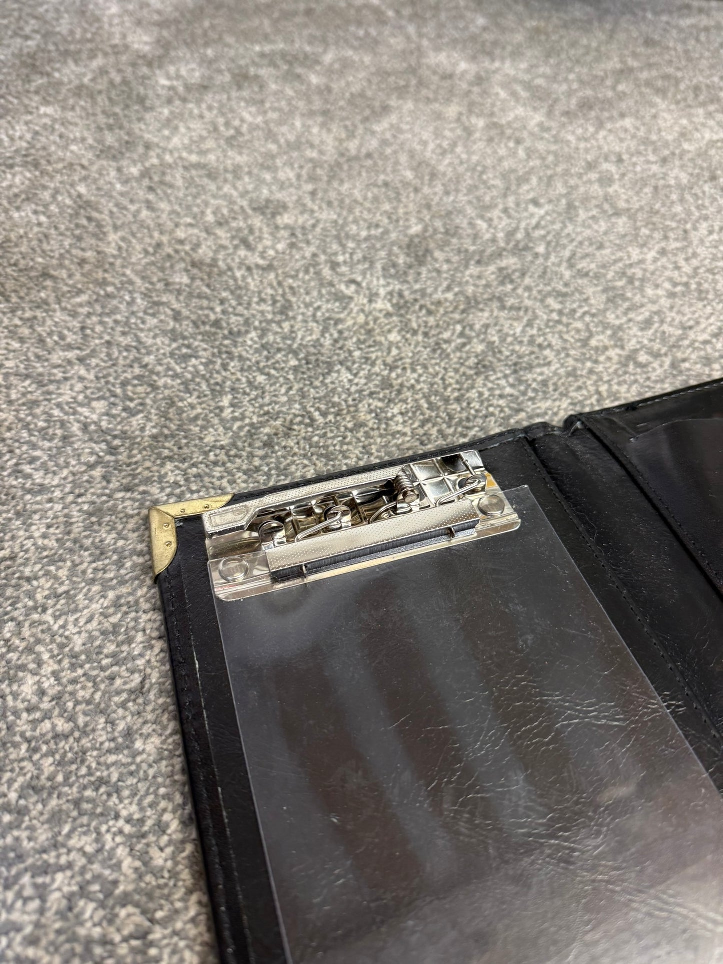 Ex Police Traffic Officers Leather Folding Document Wallet Folder Collectors Display Film
