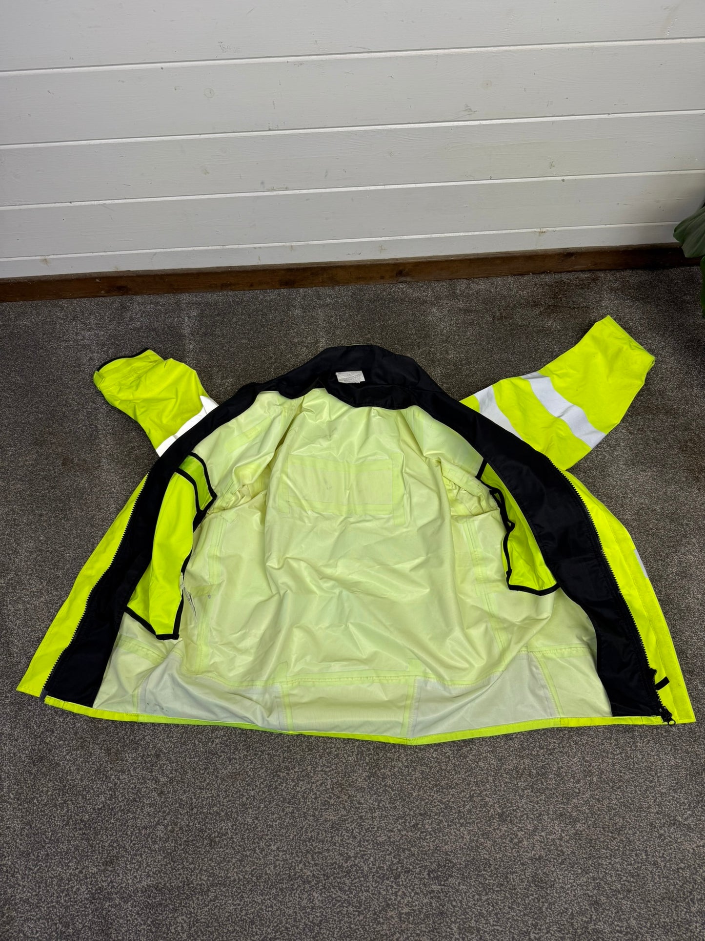 Ex Police Hi Vis Waterproof Bomber Jacket Coat Medium Security Walking Riding