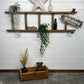 Vintage Wooden Ladder Wall Shelf Reclaimed Rustic Decor Living Room Hallway Plant Display