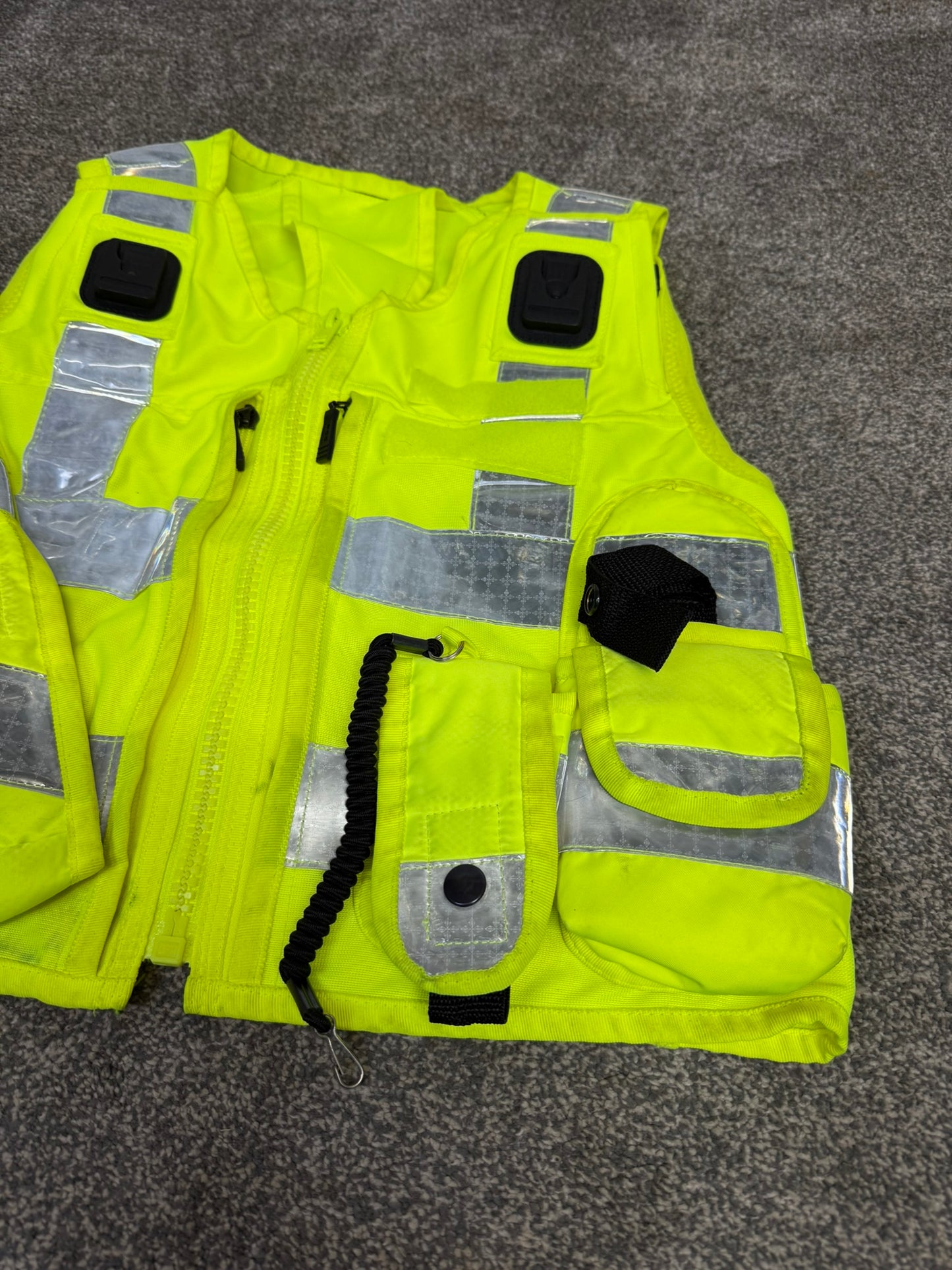 Ex Police Hi Vis Equipment Utility Vest Tac Vest MEDIUM Patrol Security Doorman