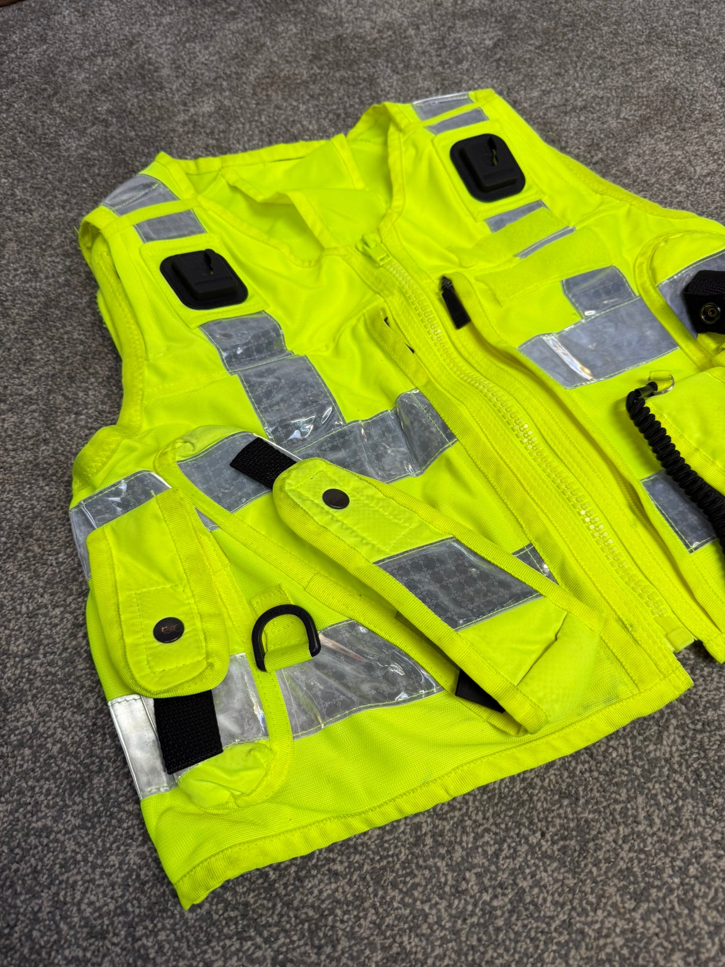 Ex Police Hi Vis Equipment Utility Vest Tac Vest MEDIUM Patrol Security Doorman