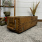 Vintage Small Wooden Storage Crate Chest Reclaimed Box Boho Black Industrial Rustic Decor