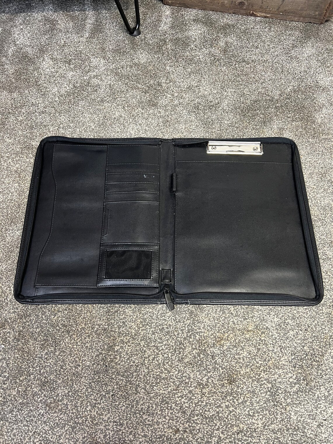 Obsolete Suffolk Police Leather Clipboard Document Folder Wallet Collectible Display