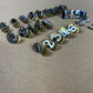 Vintage British Police Chrome Number Collar Number Job Lot Costume Collector