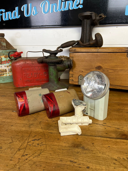 Vintage Ever Ready Bicycle Lights Front & Rear Job Lot Classic 80's Retro Bike Light