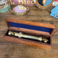 Vintage Brass Naval Periscope In Inlaid Wooden Box Nautical Maritime Collectable