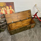 Rustic Wooden Ammo Box Industrial Vintage 1990 Blanket Box Storage Chest Coffee Table