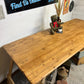 Rustic Industrial Trestle Table Top Wooden Vintage Table Farmhouse Desk Wedding Chic