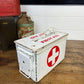 Metal First Aid Ammo Box Army Medic Distressed Rustic Reclaimed Industrial Decor