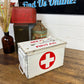 Metal First Aid Ammo Box Army Medic Distressed Rustic Reclaimed Industrial Decor