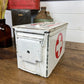 Metal First Aid Ammo Box Army Medic Distressed Rustic Reclaimed Industrial Decor