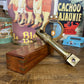 Vintage Brass Naval Periscope In Inlaid Wooden Box Nautical Maritime Collectable