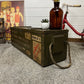 Rustic Wooden Ammo Box Industrial Vintage 1990 Blanket Box Storage Chest Coffee Table