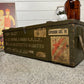 Rustic Wooden Ammo Box Industrial Vintage 1990 Blanket Box Storage Chest Coffee Table