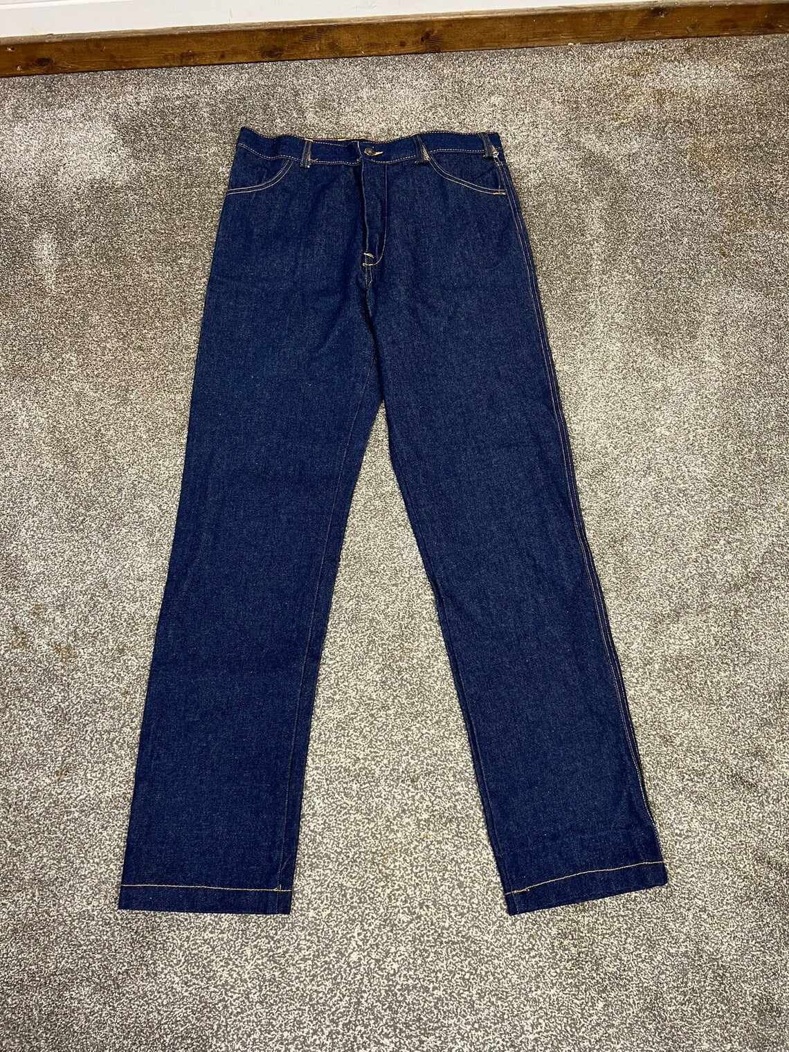 HM Prison Issue Men's Denim Jeans 33-34" Vintage HMP Cardiff Collectible