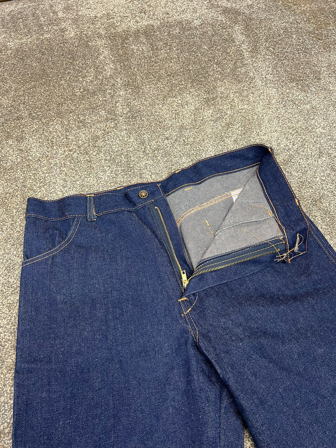 HM Prison Issue Men's Denim Jeans 33-34" Vintage HMP Cardiff Collectible