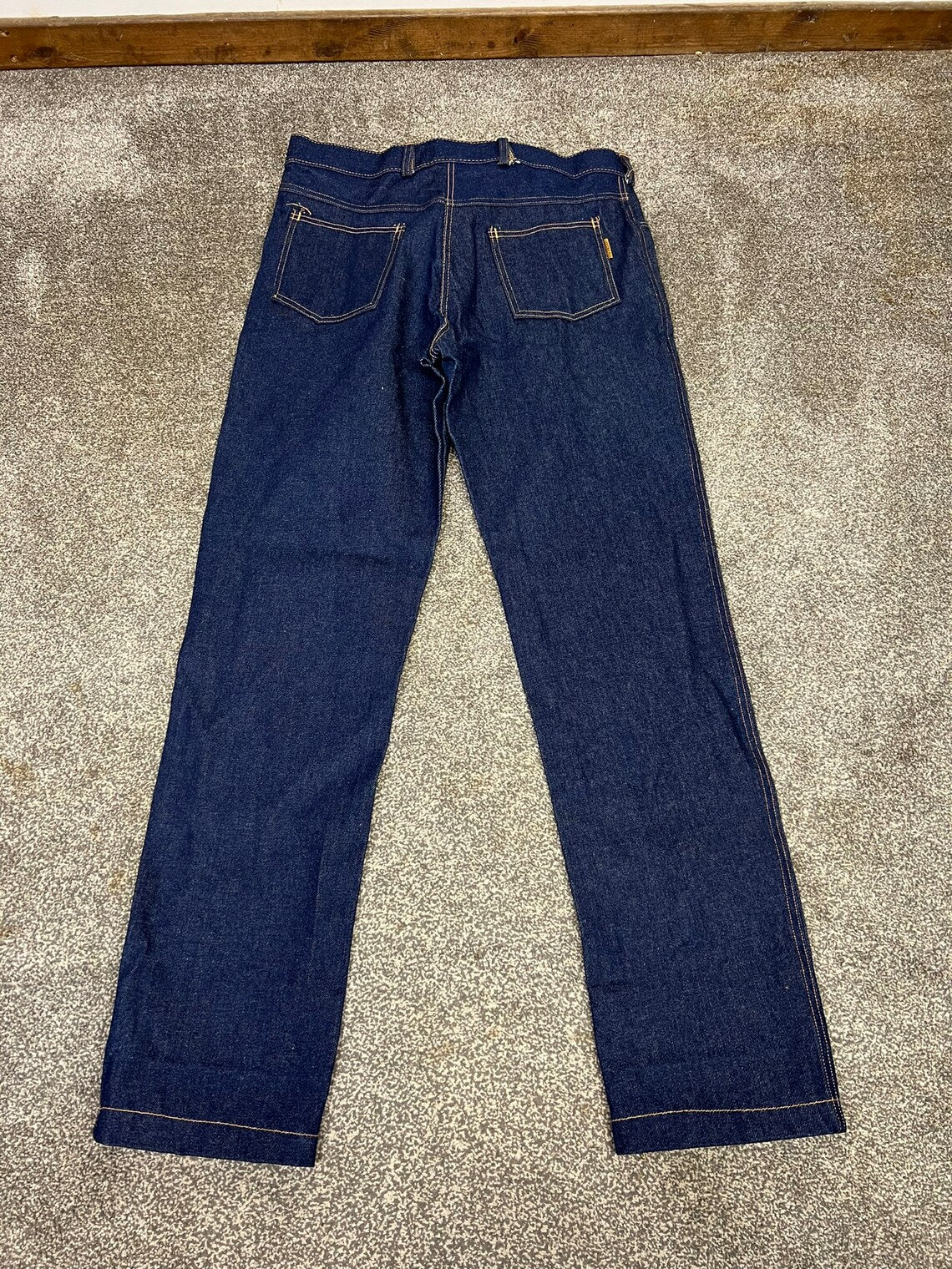 HM Prison Issue Men's Denim Jeans 33-34" Vintage HMP Cardiff Collectible