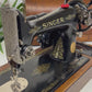 Vintage Singer Sewing Machine 15K - 1923 With Wooden Case Vintage Home Retail Display