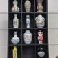 Vintage 1980 Franklin Mint Treasures of the Imperial Dynasties Miniature Porcelain Vase Collection In Shelf Made in Japan