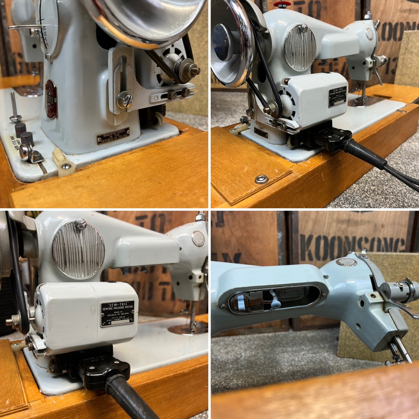 Vintage Novum Deluxe MkIII Mk3 Sewing Machine With Hard Case - Working