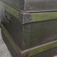Vintage Metal Steamer Trunk Rustic Coffee Side Table Original Travel Storage Large Trunk