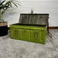 Vintage WW2 Military Metal Ammo Chest 1943 Rustic Industrial Home Storage Art Deco Ammo Box Table