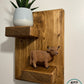 Rustic Chunky Wooden Shelf Handmade Shelves Small Ornament Display