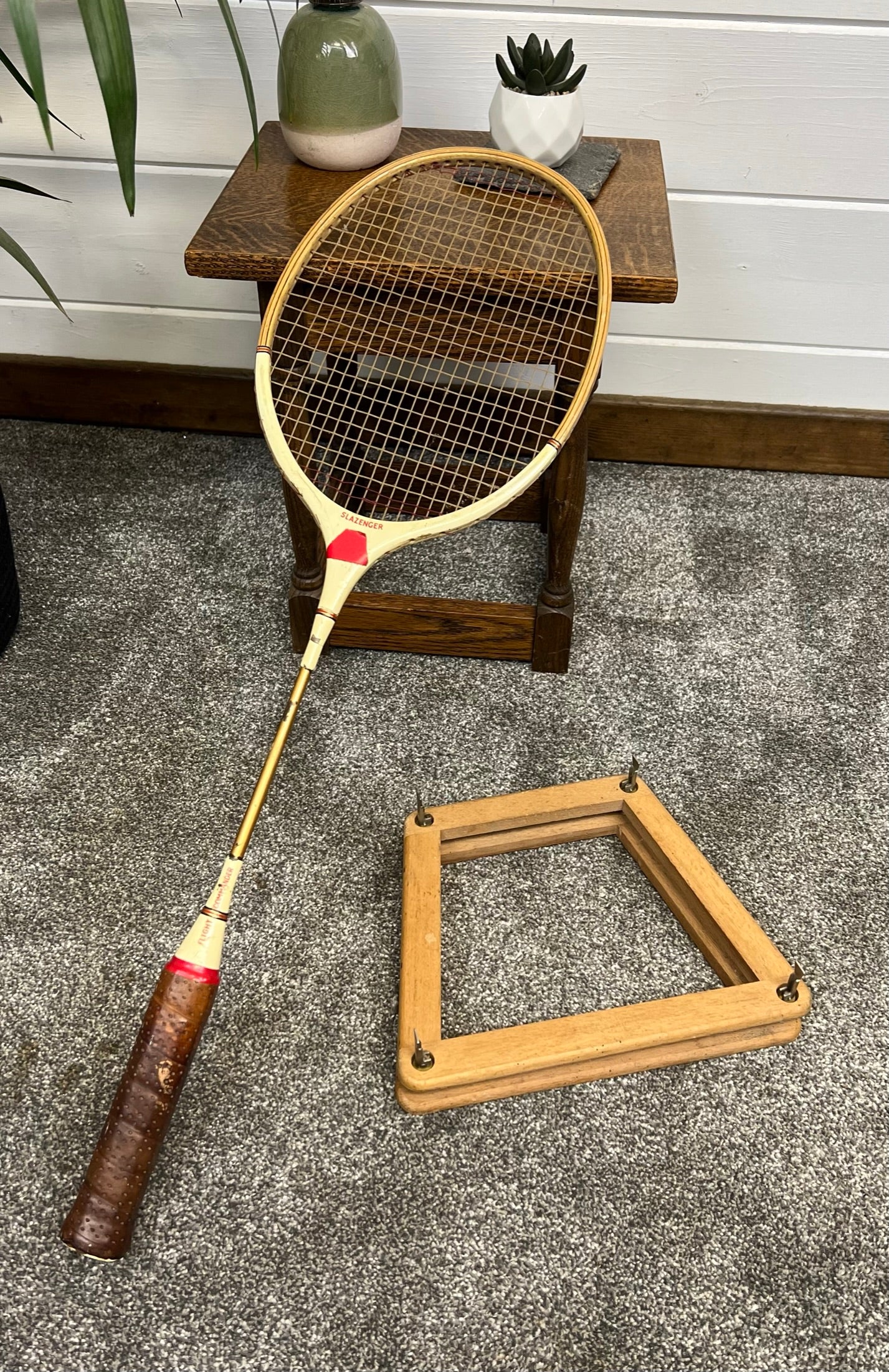 Vintage Slazenger Flight Commander Badminton Racket Retro Décor Sport ...
