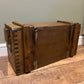 Wooden Ammo Box Vintage 1970 Rustic Storage Chest Industrial Trunk Coffee Table