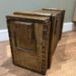 Wooden Ammo Box Vintage 1970 Rustic Storage Chest Industrial Trunk Coffee Table
