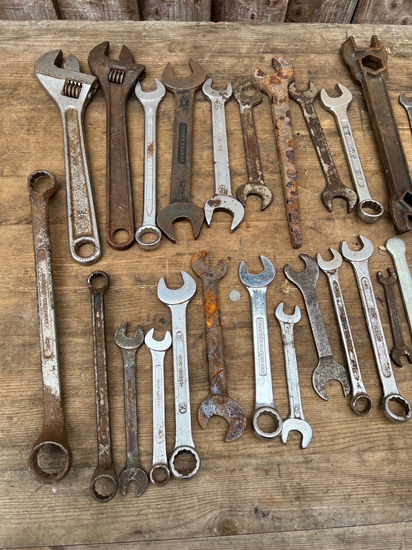 Job Lot of Old Tools Vintage Spanners & Sockets